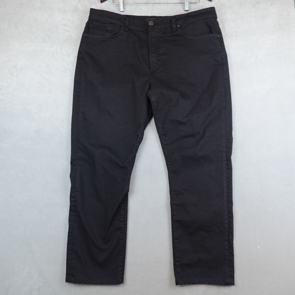 Monfrere Jeans Men 38x29 Pants Deniro Noir Straight Stretch Japan Denim USA Made
